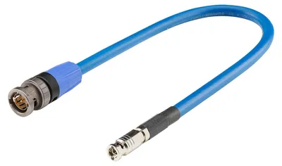 Produktbild von Video, 1 x 0,50 mm² | Mini-BNC male 75 O / NBNC75BLP9X | 0,20m | blau | blau