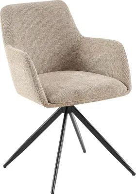 Produktbild von Esszimmerstuhl PELON - Stoff Taupe 56x62x81 cm | Essstühle Esszimmerstühle Küchenstühle Wohnzimmerstühle
