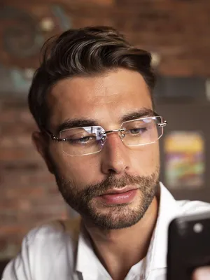 Produktbild von VeyRey Blaulicht blockierende Brille Sallis Hranaté Klar gläser Silber