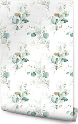 Immagine prodotto di 10m VLIES WALLPAPER Rotolo decorativo acquerello Rami Foglie Natura 6574