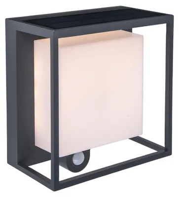 Produktbild von Lutec LED Außenleuchte Solar Curtis 3 W 19 x 16,5 cm Bewegungsmelder