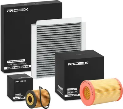Produktbild von RIDEX Filterset Inspektionspaket Filtersatz für SMART CITY-COUPE (450) FORTWO Coupe (450) CABRIO (450) FORTWO Cabrio (450)