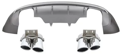 Produktbild von Stoßstangen Diffusor Für Audi Q5 8R Facelift 13-16 Standard Ed Auspuff Tipps.