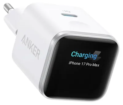 Immagine prodotto di Caricabatterie Anker Nano (45 W, Smart Display), colore: bianco