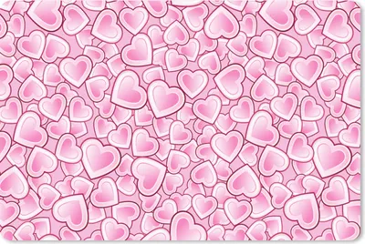 Produktbild von MuchoWow® Schreibtischunterlage Mädchen - Herzen - Rosa - Muster - Mädchen - Kind - Kinder 60x40 cm - XXL Mauspad - Großes Mauspad
