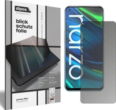 Produktbild von Blickschutzfolie für Oppo Realme Narzo 20 Pro matt Schutzfolie Folie Display Schutz dipos