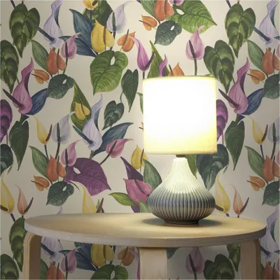 Produktbild von Tapete Floral M1-No.11993 Vliestapete Blätter Creme Grün Wohnzimmer Schlafzimmer Küche
