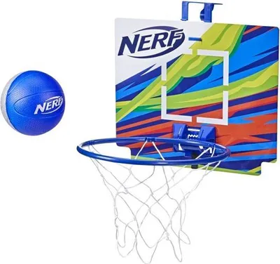 Obrázok produktu pre NERF Nerfoop - Klasická mini penová basketbalová lopta a obruč - modrá