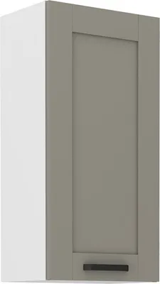 Produktbild von Hoher Oberschrank LAILI – Breite 45 cm, hellgrau/weiß
