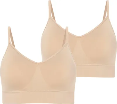 Produktbild von Jockey Damen Bralette, 2er Pack - Seamfree Core Stretch Bralette, einfarbig Beige 2XL