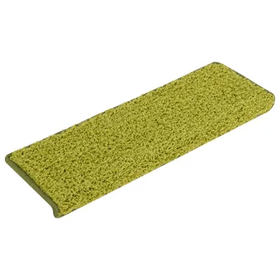 Produktbild von vidaXL Stufenmatten 15 Stk. 65x21x4 cm Grün Rechteckiger Rand