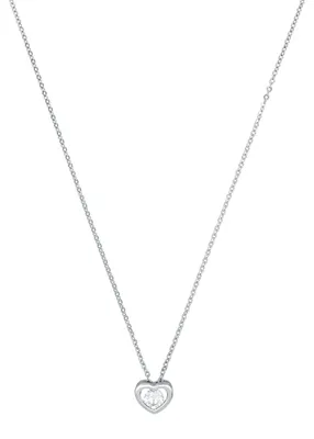 Productafbeelding van Amor Schmuck ketting met hanger voor dames, 925 sterling zilver, synthetische zirkonia | Hart