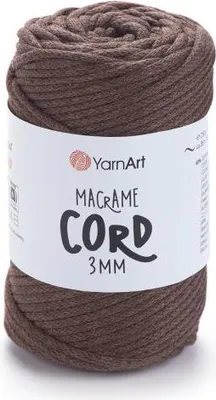 A roll of macrame cord on a white background.