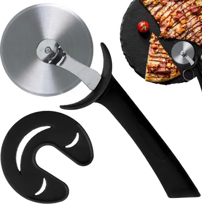 Immagine prodotto di Coltello da pizza, nero, acciaio inox