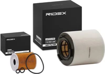 Produktbild von RIDEX Filterset Inspektionspaket Filtersatz für VW GOLF VI (5K1) Golf V Schrägheck (1K1) Polo Schrägheck (6R1, 6C1) TOURAN (1T3) Touareg für OPEL