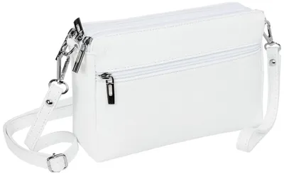 Produktbild von Caspar kleine Leder Umhängetasche Crossbody Bag elegante Damen Tasche mit 3 Fächern - CLASSIC LINE - Modell No.815 -  Italy