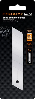 Immagine prodotto di Fiskars CarbonMax™ Lame da taglio per coltelli da taglio 25 mm, 5 pezzi FISKARS 1027233