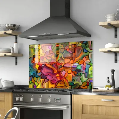 Produktbild von Wallity, 1124 (70 x 100), Dekorative Malerei aus gehärtetem Glas, Mehrfarbig, 100 % gehärtetes Glas, 70 x 100 cm