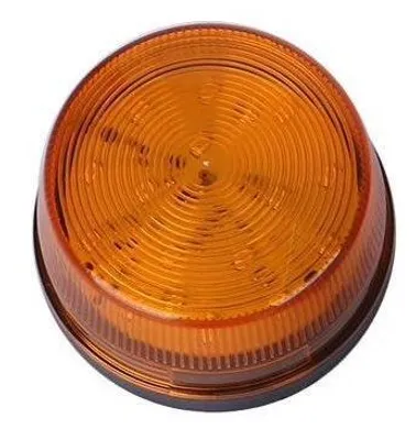 Produktbild von LED Signalleuchte, blinkend, ø70mm, 12V DC - Farbe: gelb