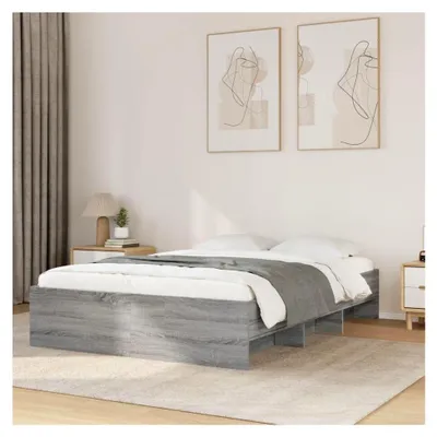 Produktbild von Bettgestell Grau Sonoma 120x200 cm Holzwerkstoff