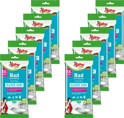 Produktbild von Poliboy Bad Reinigungstücher 10er Set - 240 Stück, Inhalt 24 Stück pro Packung