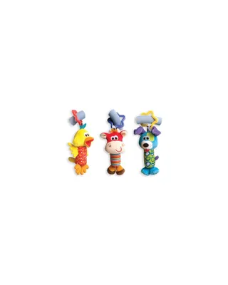 Obrázek produktu pro Playgro Tinkle Trio, Chlapec/děvče, Zvuky, Textil, Plyšový, Různé barvy, 3 kusů