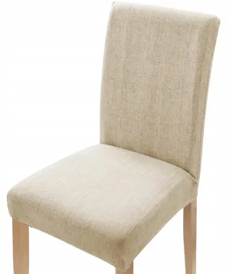 Produktbild von 1 Stück Stuhlhussen Elasthan - Beige Melange - Stuhlbezug Esszimmer - Passend für Henriksdal Harry Stühle