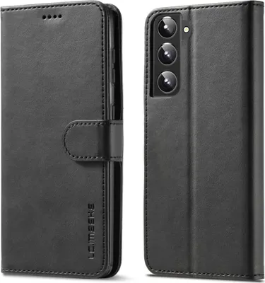 Produktbild von Samsung Galaxy S22 Hülle - LC.IMEEKE Luxus Klapphülle - Schwarz