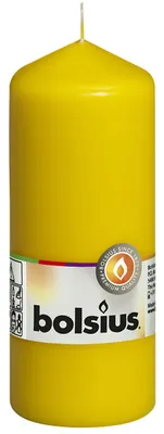 Obrázek produktu pro Sloupkové svíčky žluté 150/58 mm