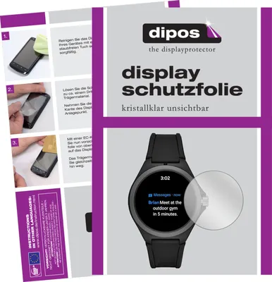 Produktbild von 6x Schutzfolie für Puma PT9100 Smartwatch klar Displayschutzfolie Folie Display Schutz dipos