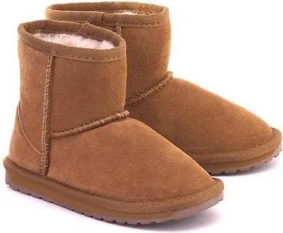 A pair of brown boots on a white background.