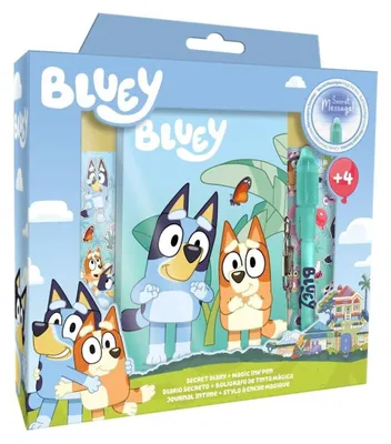 Zdjęcie produktu dla Pamiętnik Bluey z magicznym długopisem