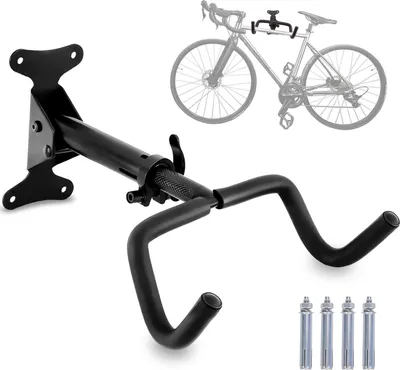 Productafbeelding van Famanu fietsenrek voor aan de muur - ruimtebesparend en veilig - geschikt voor garage, kelder, appartement