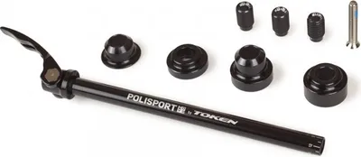 Zdjęcie produktu dla Oś przelotowa Polisport do przyczep 12 mm - czarna