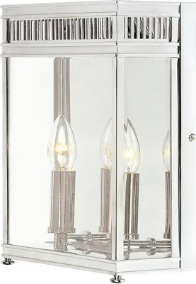 Produktbild von Elstead Holborn Außen-Wandleuchte E14 2-fach Poliertes Chrom IP44