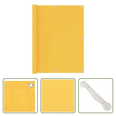 Produktbild von The Living Store Balkon-Sichtschutz Gelb 120x300 cm Oxford-Gewebe