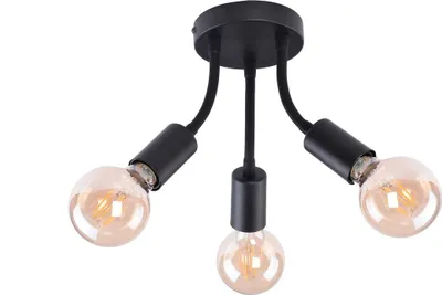 Produktbild von Rabalux 6808 Deckenleuchte 3 Spots Almus, E27, schwarz, rund, Industriell, ø350mm