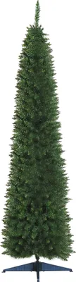 Produktbild von HOMCOM Künstlicher Weihnachtsbaum 2,1 m, Schmaler Christbaum mit Ständer, 499 Äste, Zerlegbar, Weihnachtsdeko Kunststoff Tanne Grün, Ø60 x 210 cm