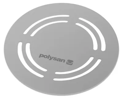 Immagine prodotto di Copri-scarico Polysan FLEXIA, rotondo, acciaio inossidabile spazzolato