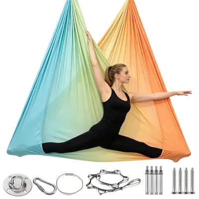 Immagine prodotto di Amaca da yoga con accessori per l'installazione e alta capacità di carico