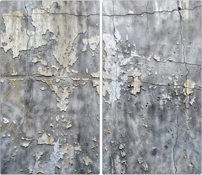 Produktbild von Spritzschutz Herdabdeckplatte Schneidebrett aus Glas Abblätternde Wand 2-Teilig (60x52cm)