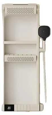 Productafbeelding van Douchesysteem, thermostaatkraan, multifunctioneel ontwerp, melkwit