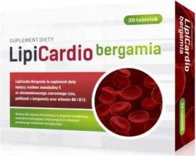 Produktbild von LIPICARDIO BERGAMINA Monacolin K Vitamin B Aurovitas 30 Tab.
