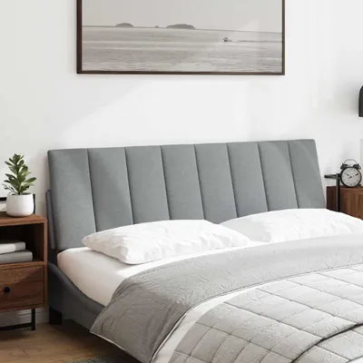 Immagine prodotto di vidaXL Cuscino per testiera "Hanko" grigio chiaro 160 cm in tessuto