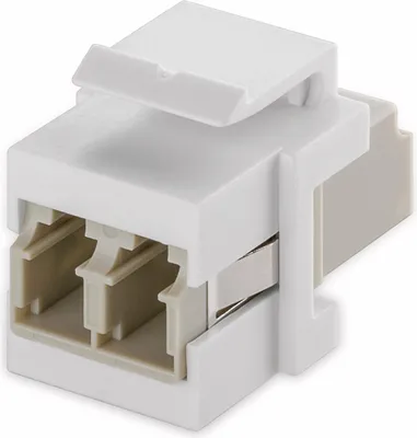Produktbild von Keystone-Modul Lichtwellenleiter 17,2 mm Breite, 2x LC-Duplex Buchse