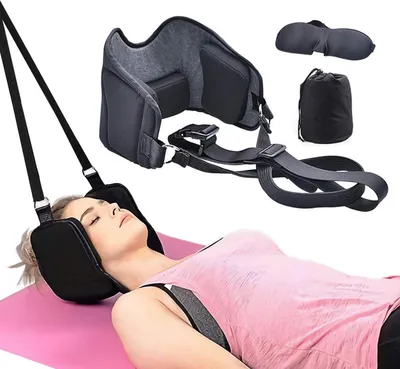 Image de Hamac cervical UNIQ pour la relaxation et le soulagement de la douleur - Appareil d'étirement cervical pour la maison et les déplacements