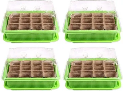 Image de Kit de mini-pots, 48 pots de culture 205 x 155 x 11 cm pour la culture et l'entretien