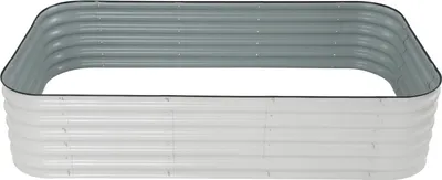 Obrázok produktu pre Kovový vyvýšený záhon - záhradný kvetináč - 240x60x43 cm - vonkajší záhon - obdĺžnikový - pre zeleninu a kvety