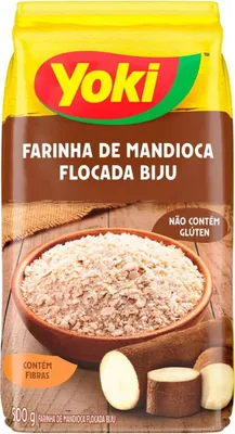 Produktbild von YOKI Maniokmehl-Flocken - Biju-Mehl - Farinha de Mandioca Flocada Biju500g
