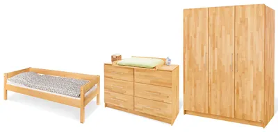 Produktbild von Jugendzimmer-Set 'Natura' extrabreit groß, 3-tlg.